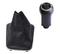 Pomo Palanca de Cambios Para OPEL Para VAUXHALL Para Zafira B 2005 2006 2007 2008 2009 2010 2011 2012 2013 2014/5/6 Perilla Cambio Marchas De Velocidad Con Bota De Cuero Palanca de Cambios Coche(6 Spe