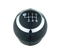 Pomo palanca de cambios para Toyota Auris Aygo Avensis Corolla - 6 velocidades marchas - negro cromo - para transmisión manual - caja - para fuelle palanca de cambios- Repuesto Específico - (A279-3)