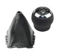 Pomo Palanca de Cambios para Toyota para Avensis III T27 2008-2015 / Funda Protectora para pomo de Cambio de Marchas de Coche de 5 y 6 velocidades Palanca de Cambios Coche(6 Speed Black 2pcs)