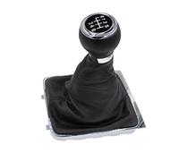 Pomo Palanca de Cambios Para VW Para Passat B6 2005-2011 5/6 Accesorios Estilo De Coche De Velocidad Perilla Palanca Cambios Palo Polaina Cubierta Maletero Collar pomo coche (Size : 6-speed)