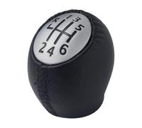 Pomo Palanca De Cambios Perilla De Cambio De Marchas para Laguna II MK2 2004 2005 2006 2007 6 Velocidades Cuero Sintético Color Negro Pomo Coche