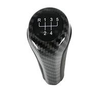 Pomo Palanca De Cambios Perilla de Palanca de Cambios for BMW 1 3 5 6 Series E46 E53 E60 E61 E63 E65 E81 E82 E83 E87 E90 E91 E92 X1 X3 X5 Fibra de Carbono Mate cromada Palanca De Cambios Coche(Carbon
