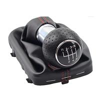 Pomo para palanca de cambios de coche, 5 velocidades, 6 de repuesto para engranaje de 12 mm con polaina para A3 S3 2001 2002 2003, perilla de cambio de coche de 6 velocidades, color plateado y rojo