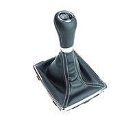 Pomo para palanca de cambios + funda para palanca de cambios + marco de costura blanca compatible con 6 velocidades/repuesto para Mercedes Benz Clase C W204 W212 Clase E W212 S212, etc