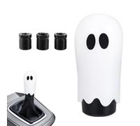 Pomo para Palanca de Cambios - Pomo De Cambio Manual En Forma De Fantasma,Mango De Palanca De Resina Con 3 Adaptadores Roscados Para Viaje Commuting Salidas