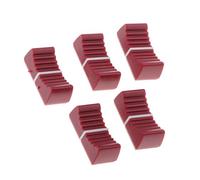 Pomo para potenciómetro recto deslizante para mezclador, tapa de plástico, color rojo