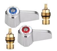 Pomo para puerta de grifo caliente y frío, con mango de fregadero de lavado a mano, piezas de grifos comerciales, montaje de repuesto duradero