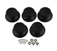 Pomo para tapa de olla, mango de repuesto de baquelita negra, resistente al calor, para cacerola, sartén, utensilios de cocina, 4,3 x 2,6 cm