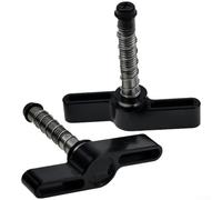Pomo plegable para manillar de bicicleta estilo Brompton, construcción de aleación de aluminio, 5 cm (negro)