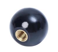 Pomo redondo de baquelita 5 uds M4/M5/M6/M8/M10/M12/M14/M16 rosca 16/20/25/32/35/40/50mm de diámetro. Máquinas herramienta con perilla de bola y mango redondo de plástico negro(M8X32MM)