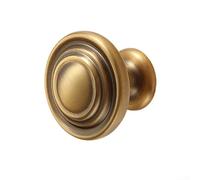 Pomo redondo para gabinete con acabado metálico para uso en cajones de cocina y tocadores de baño con base estética limpia y resistente (3095 x 2)