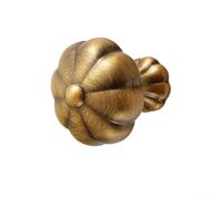 Pomo redondo para gabinete con acabado metálico para uso en cajones de cocina y tocadores de baño con base estética limpia y resistente (7580 x 2)