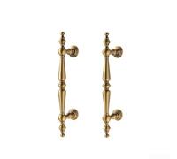 Pomo redondo para gabinete con acabado metálico para uso en cajones de cocina y tocadores de baño con base estética limpia y resistente (7568-96 x 2)