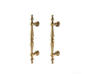 Pomo redondo para gabinete con acabado metálico para uso en cajones de cocina y tocadores de baño con base estética limpia y resistente (7568-96 x 2)