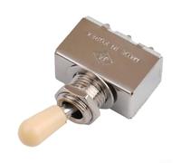 Pomo selector de tono para guitarra eléctrica con palanca de 3 vías, composición de material resistente (beige)
