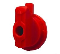 Pomo tensor de cadena de motosierra de hierro, cubierta de piñón ajustable con agarre antideslizante para una afinación precisa, pieza de repuesto para un corte eficiente y estabilidad, rojo