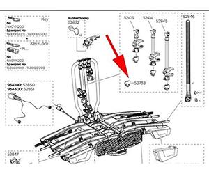 POMO THULE CERRADURA SIN LLAVE EASYFOLD XT 1 PIEZA