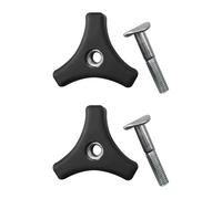 Pomo triangular ergonómico para recortadora de césped, fijación de mango, accesorio de jardinería, césped, juego de tuercas de mango de repuesto, antideslizante, construcción rápida