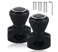 Pomo universal para volante, 2 unidades, para tractor, universal, 360°, universal, para volante, para coche y tractor de césped, coche, camión, tractor