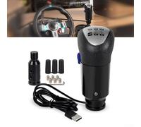 Pomo USB para palanca de cambios, simulador de camión, compatible con Logitech G29 G27 G25 H Gearfor ETS2 para juegos ATS, negro