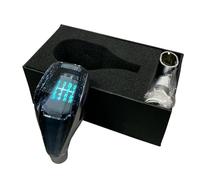 Pomo Velocidades Perilla De Palanca De Cambios Universal para Coche con Luz LED MT De Cristal 5 Y 6 Velocidades Palanca Velocidad Coche(5 Speed)