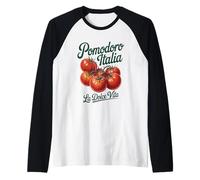 Pomodoro Italia La Dolce Vita Tomate Art Camiseta Manga Raglan