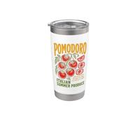 Pomodoro Italian Summer Produce Tomato Garden Italy Vaso térmico de acero inoxidable de doble pared