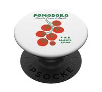 Pomodoro Napoli Italiano Tomate Seleccionado A Mano Retro Foodie Food PopSockets PopGrip Adhesivo