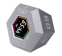 Pomodoro Temporizador de productividad, 3, 5, 15, 30, 45, 60 minutos, temporizador inteligente preestablecido, herramienta de gestión del tiempo, larga duración, plateado