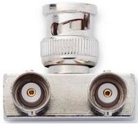 Pomona 6701 - Adaptador BNC macho a doble BNC hembra en ángulo recto, 50 Ohms (paquete de 5)