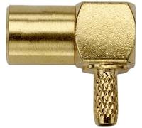Pomona 72988 latón ángulo recto Crimp SMB enchufe, 50 Ohm, RG174/U, RG188/U, y RG316/U tipo de cable (Pack de 5)