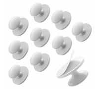 Pomos Autoadhesivos Para Muebles,Tiradores De Acero Inoxidable Para Armarios,Pomos De Cajón Autoadhesivos,Tiradores Auxiliares De Cocina,Sin Taladrar,Manija Adhesivos Para Cajones,White-Quantities:10