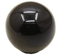 Pomos coloridos de cerámica para gabinete, tiradores modernos de un solo agujero, 1.3 x 1.3 x 1.3 pulgadas, para muebles de cocina y baño (negro)