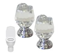 Pomos de cajón de rosas | Pulsador de botón de inodoro | Exquisito botón de presión de tanque de inodoro en forma de rosa | Botón de inodoro de flores | Accesorios de inodoro para lavandería, inodoro