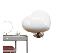 Pomos de cerámica de alto brillo para armario con forma de corazón, tiradores de cajonera, bonitos pomos decorativos para muebles con forma de corazón, con forma de corazón, de cerámica