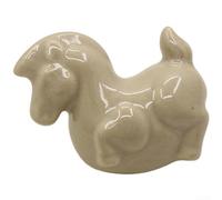 Pomos de cerámica para gabinete, mango de caballo de dibujos animados para armario de niños y aparador de guardería, tiradores de cajón de porcelana con diseño de animales del zodiaco, bonito pomo de