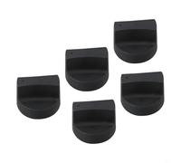 Pomos de cocina de gas, 5 unidades para quemador de 50 mm y eje de inserción de 8 mm, se adapta a la mayoría de cocinas y estufas de gas residenciales (negro)
