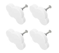 Pomos de Dibujos Animados 4 Piezas, Nube de Color Claro | Aleación de Zinc y Goma, Diseño Simple y Moderno, para Cajones y Muebles del Salón