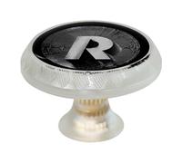 Pomos de gabinete con letra R, pomos de puerta de primera calidad, tiradores redondos con tornillos, para muebles de cocina y dormitorio, paquete de 4