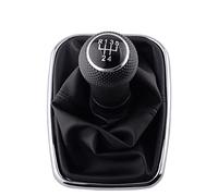 Pomos de Palanca de Cambios Coche para Seat para Cordoba para Ibiza para Inca Car 5 Velocidades Manijas Caja Cambios Manual Perilla Cambio Marchas Stick Head Polaina Cubierta Arranque Palanca Cambios