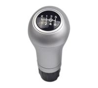 Pomos de palanca de cambios de coche para Benz C E GLK W202 W203 W204 6 velocidades C63 C300 C250 manual de cuero (negro-6-do-8) (plata-6-upon-14.5)