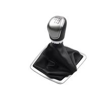 Pomos de Palanca de Cambios Manual, Gear Knob, Perilla de Cambio de Marchas, Gear Stick para Focus MK2 FL C-MAX 2006-2011 MK3 Galaxy-6 Speed Silver Cover