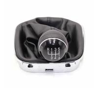 Pomos de Palanca de Cambios Para 2010-2019 Funda Protectora Palanca Cambios 5 Y 6 Velocidades Pomo Palanca Cambios Cuero Sintético(6 speed)