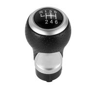 Pomos de palanca de cambios Para A4 B6 B7 B8 Para A6 S4 8K Para A5 8T Para Q5 12mm 5/6 Perilla De Cambio De Velocidad Palanca Pomo Cambio(Silver 6 Speed)