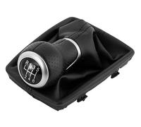 Pomos De Palanca De Cambios para A4 S4 8K para A5 8T para Q5 8R 2007 2008 2009 2010-2015 Perilla De Cambio De Marchas Manual para Coche De 5 Y 6 Velocidades con Funda De Cuero PU(6 Speed Black Line)
