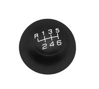 Pomos de Palanca de Cambios Para Alfa Para Romeo Para Giulietta 2010-2020 Pomo Cambio Marchas 6 Velocidades Palanca Cambios Insignia Emblema Tapa Embellecedora(Black white)