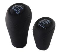 Pomos de Palanca de Cambios Para Mondeo MK4 Para Focus MK2 MK3 Para C-Max Para S-Max I II Para Kuga MK2 MK3 Funda Cuero Pomo Cambio Marchas 1798600(Pair black)