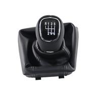 Pomos de palanca de cambios Para Skoda Para Octavia Para A7 3 III MK3 14-2017 Manijas Cubierta Perilla Palanca Cambios Palanca Arranque Gaitor Shifter Chaqueta Antipolvo Pomo Cambio(6 speed set)