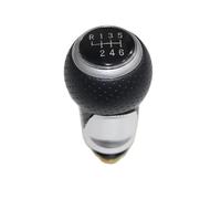 Pomos De Palanca De Cambios para VW para Golf 5 MK5 2004-2008 Accesorios de decoración pomo de Cambio de Marchas para Coche Plateado Cubierta de Bota Gaitor Perilla De Cambio(6 Speed knob)