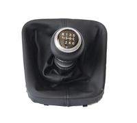 Pomos De Palanca De Cambios para VW para Golf 5 MK5 2004-2008 Accesorios de decoración pomo de Cambio de Marchas para Coche Plateado Cubierta de Bota Gaitor Perilla De Cambio(6 Speed Set)